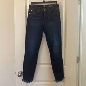 7 for All Mankind the Ankle Skinny in Blue Size 27.‎